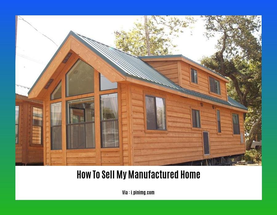 how to sell my manufactured home