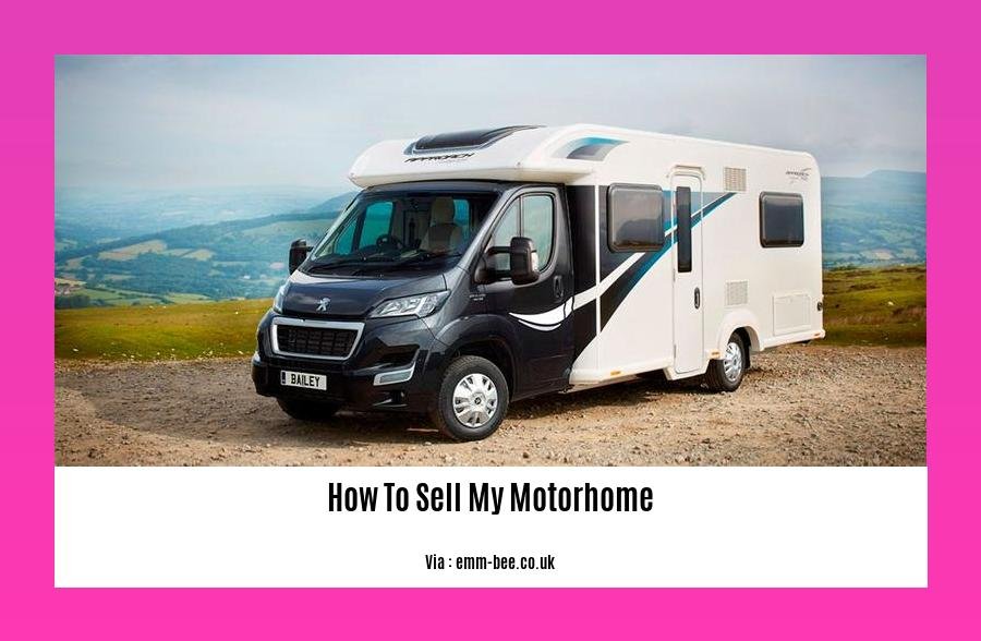 how to sell my motorhome