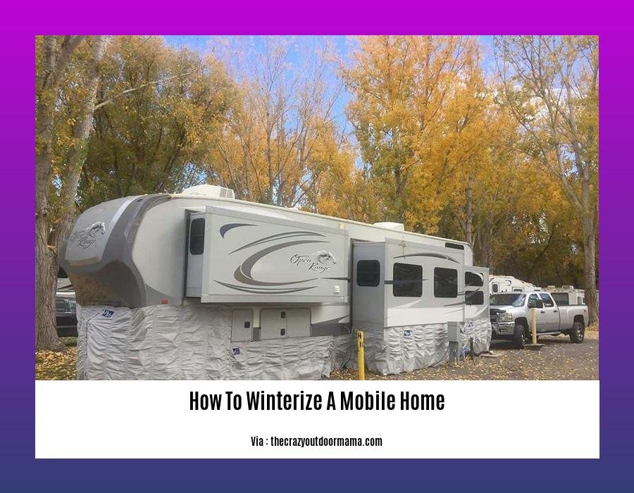how to winterize a mobile home