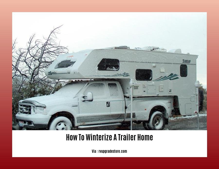 how to winterize a trailer home