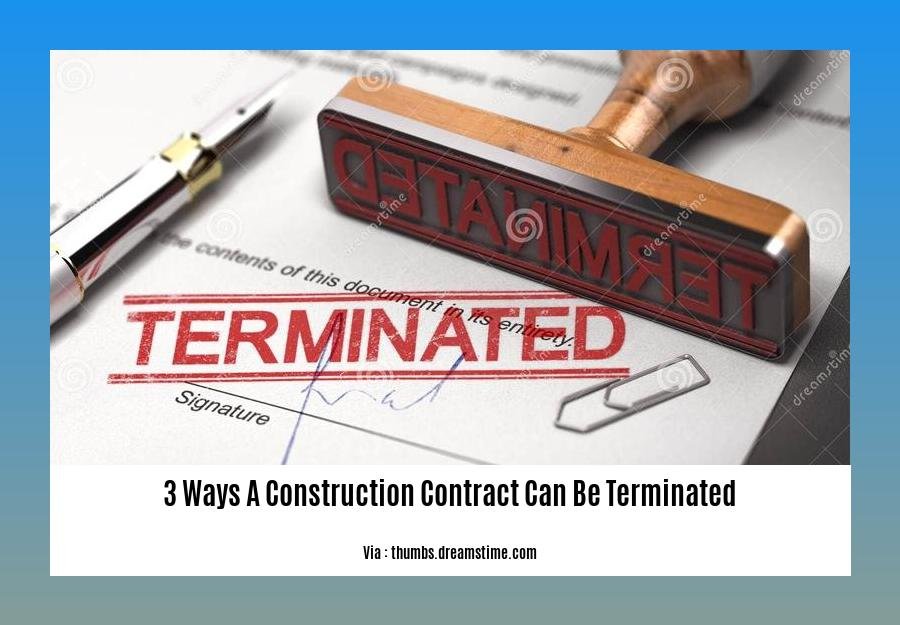 3 ways a construction contract can be terminated