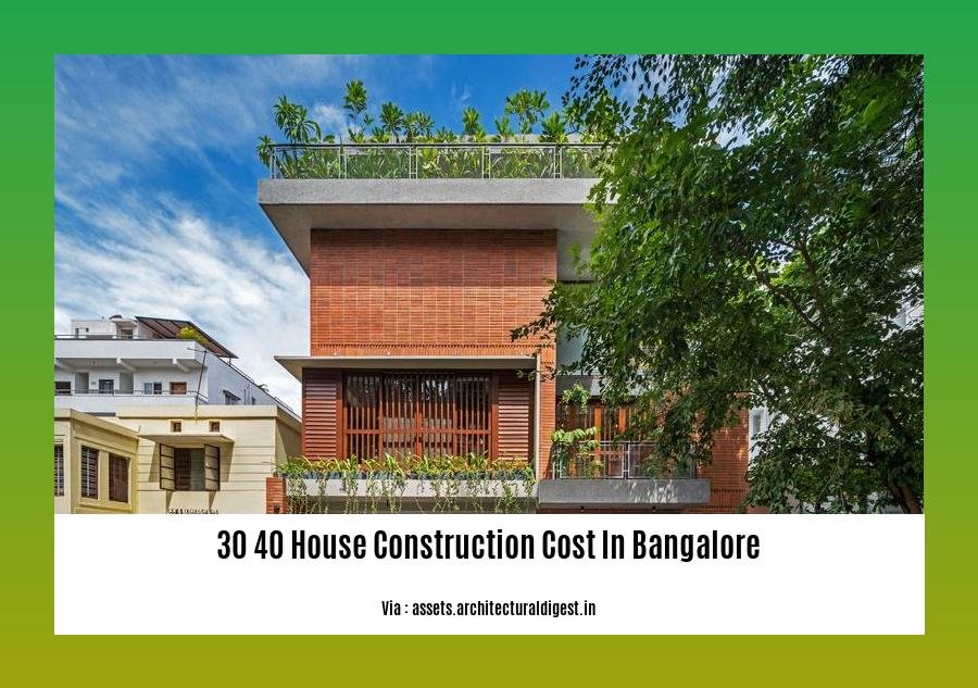 30 40 house construction cost in bangalore