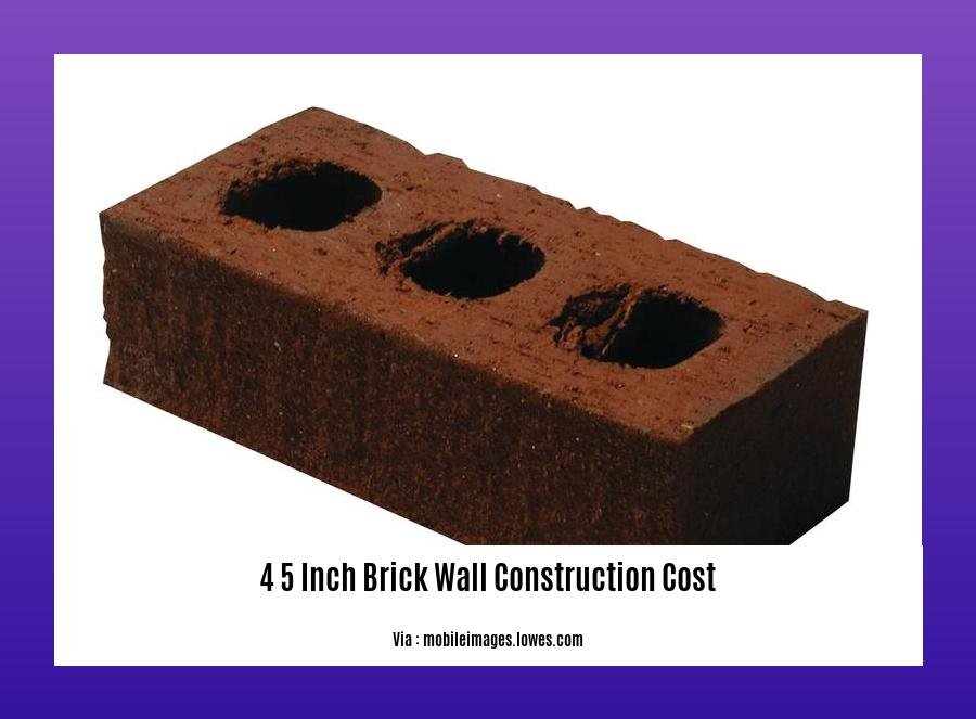 4 5 inch brick wall construction cost