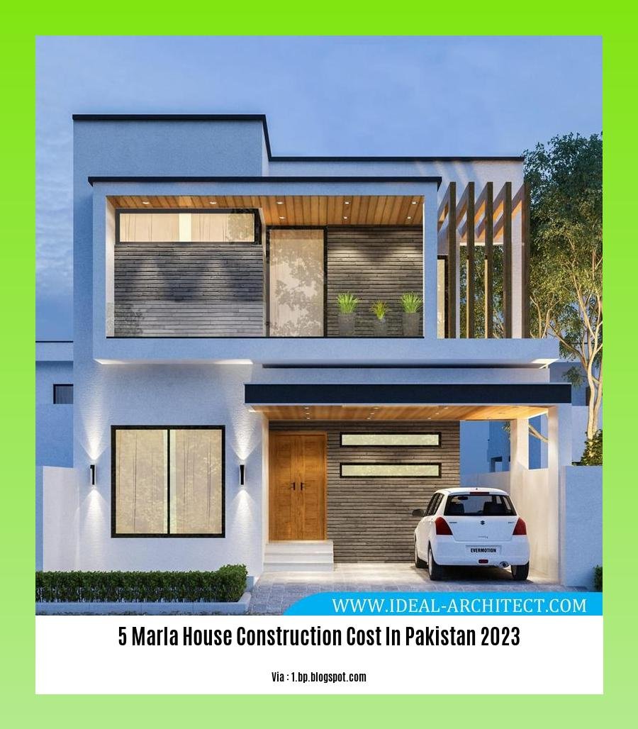 5 marla house construction cost in pakistan 2023