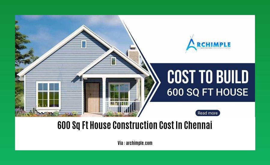 600 sq ft house construction cost in chennai