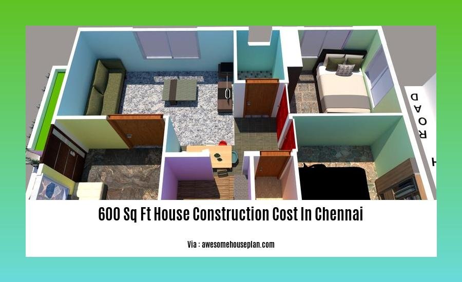 600 sq ft house construction cost in chennai