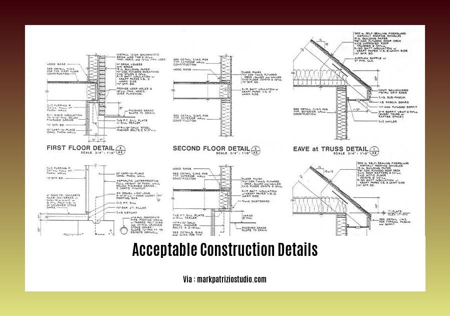 acceptable construction details