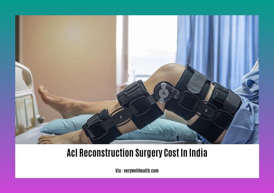 acl reconstruction surgery cost in india