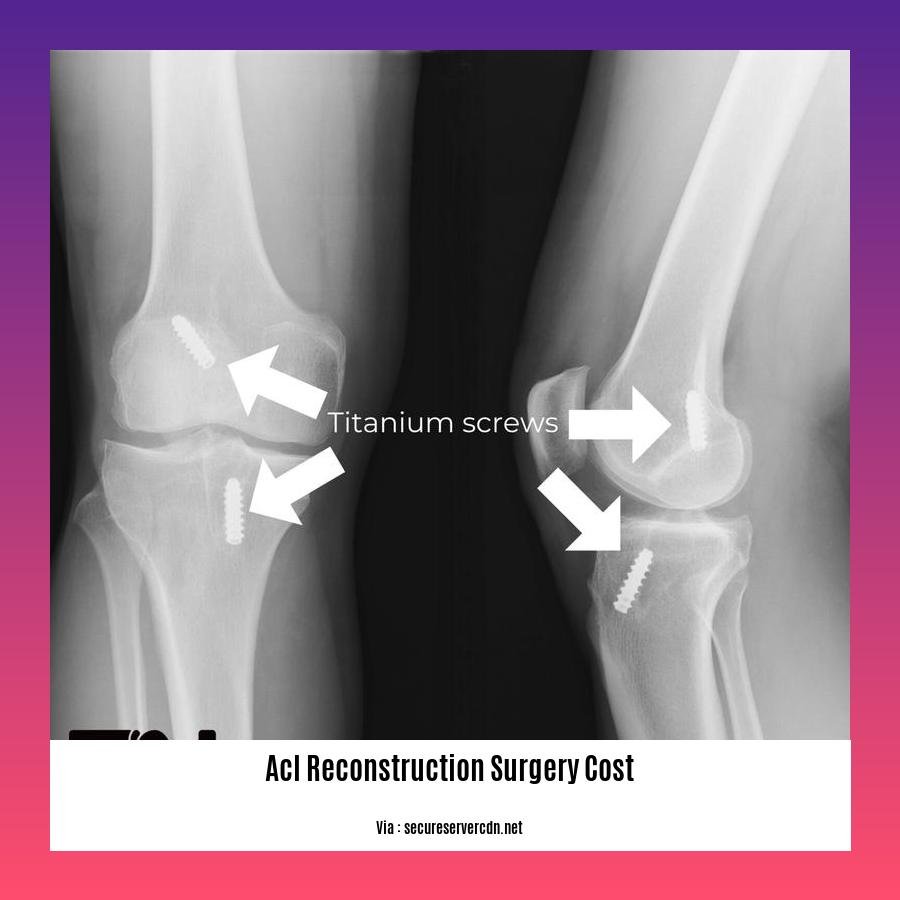 acl reconstruction surgery cost