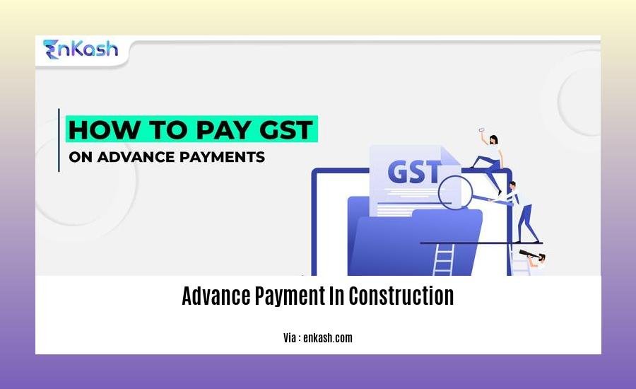 advance payment in construction