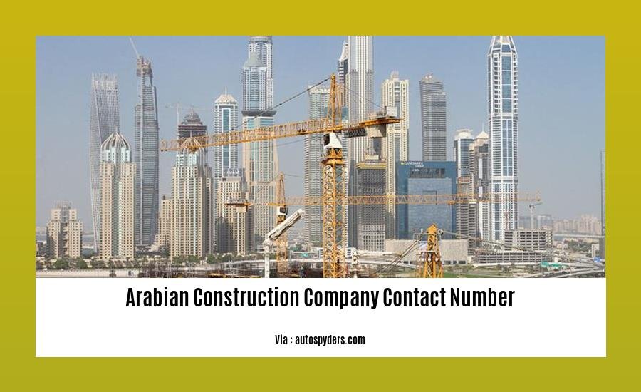 arabian construction company contact number