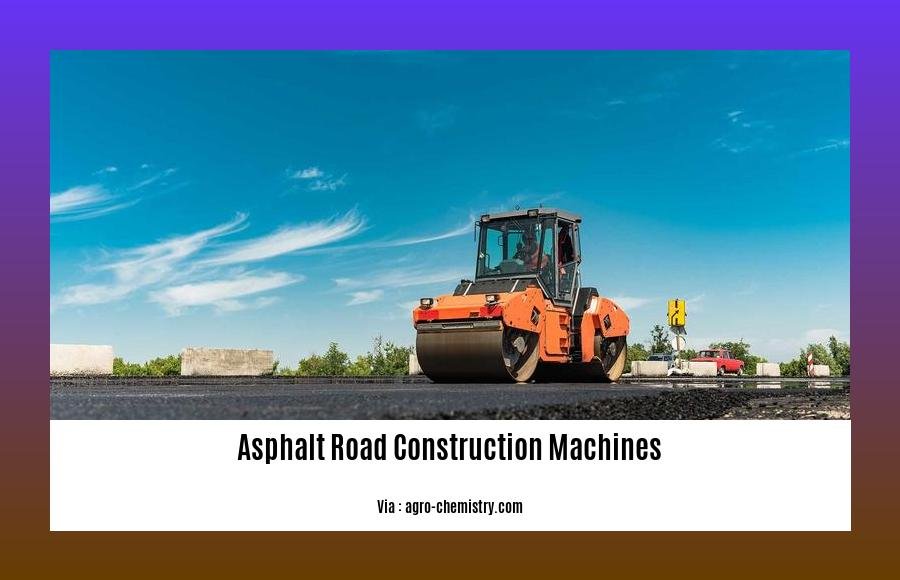 asphalt road construction machines