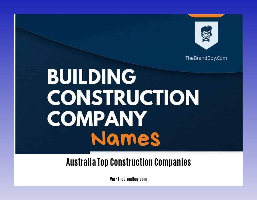 australia top construction companies