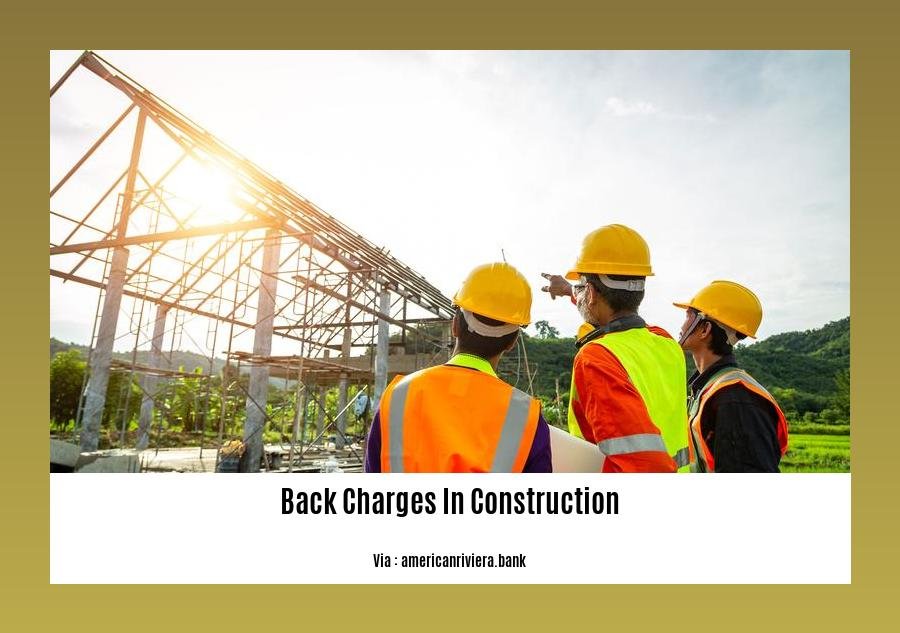 back charges in construction