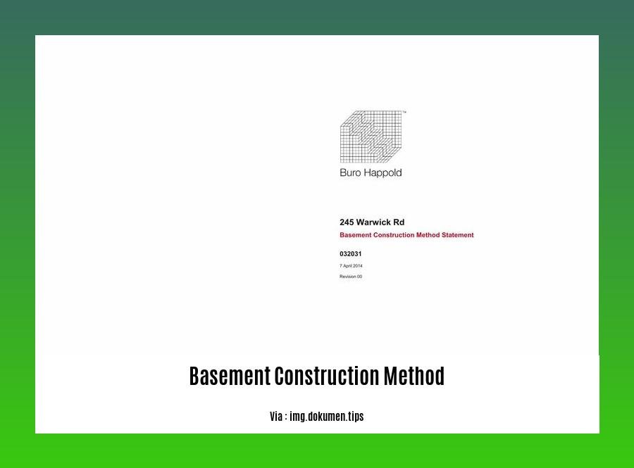 basement construction method