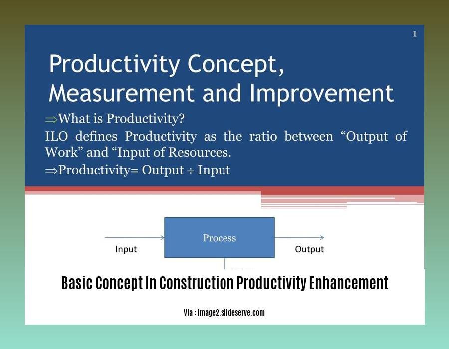 basic concept in construction productivity enhancement