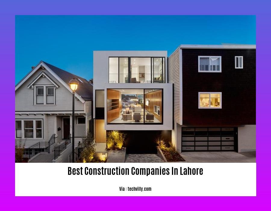 best construction companies in lahore