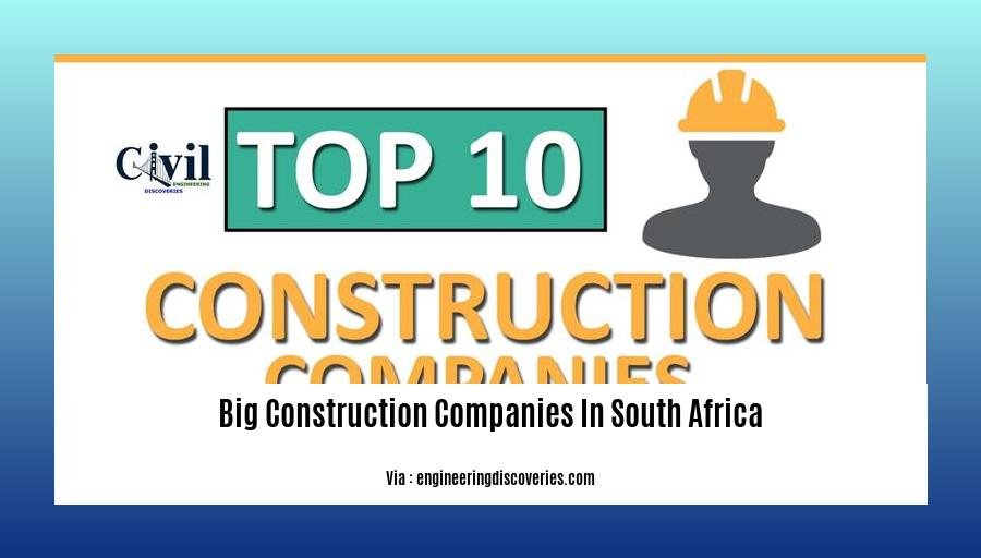 big construction companies in south africa