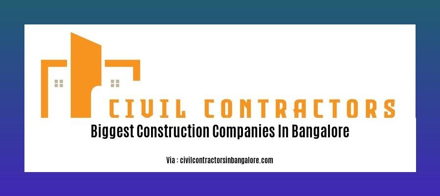 biggest construction companies in bangalore