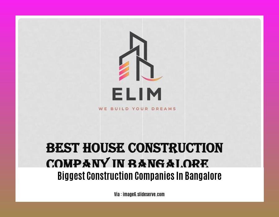 biggest construction companies in bangalore