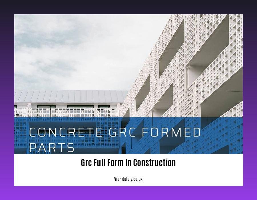 grc full form in construction