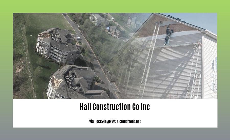 hall construction co inc