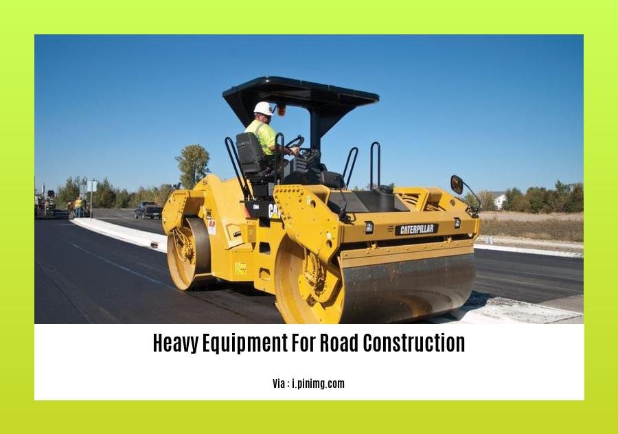 heavy equipment for road construction