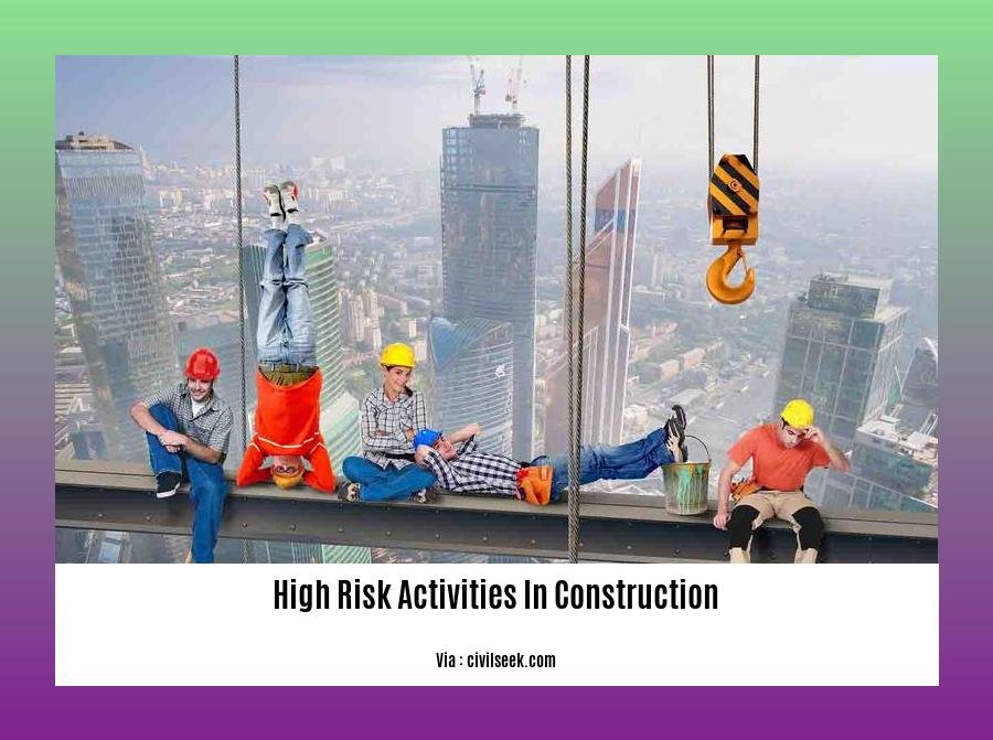 high risk activities in construction