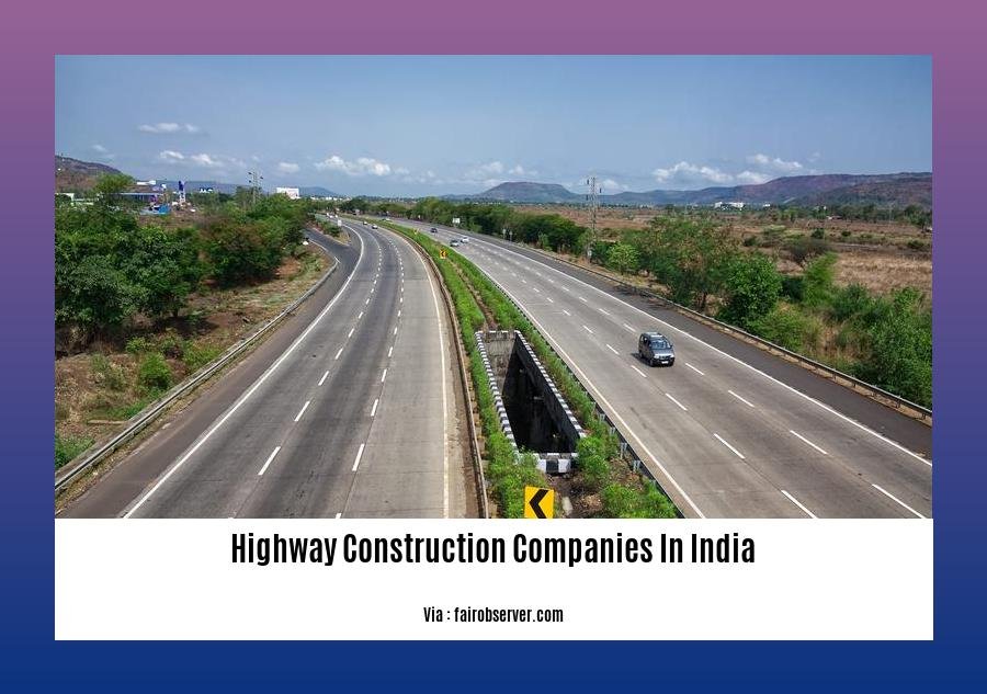 highway construction companies in india