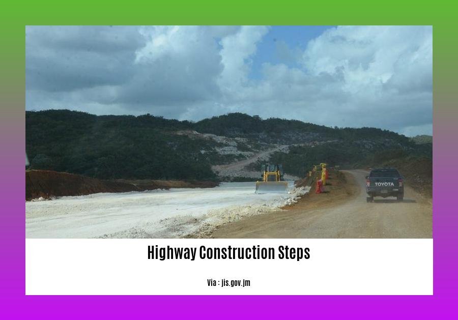 highway construction steps