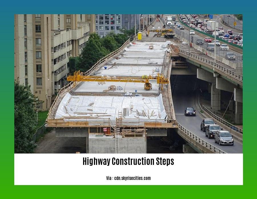 highway construction steps