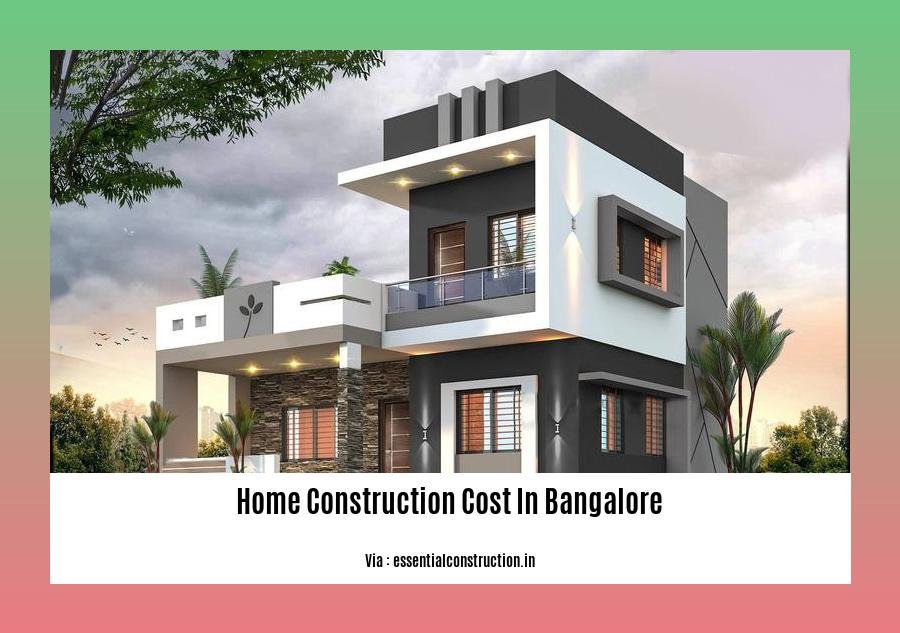 home construction cost in bangalore