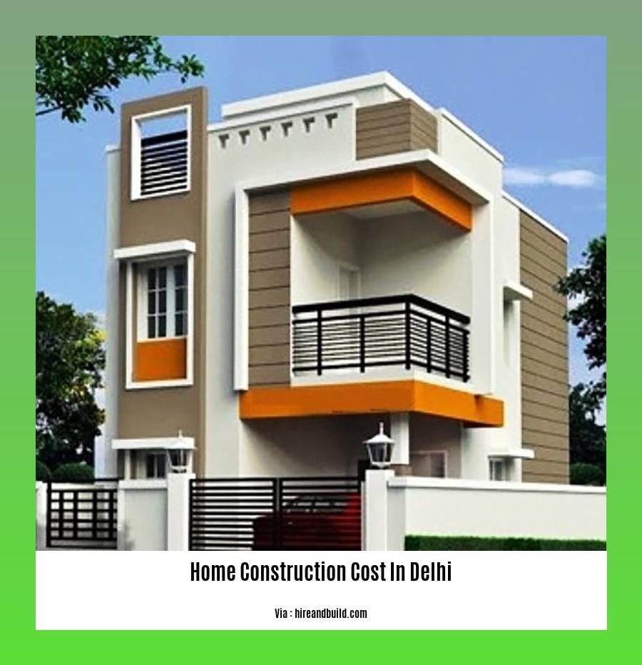 home construction cost in delhi