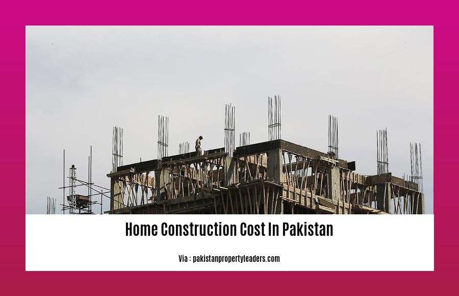 home construction cost in pakistan