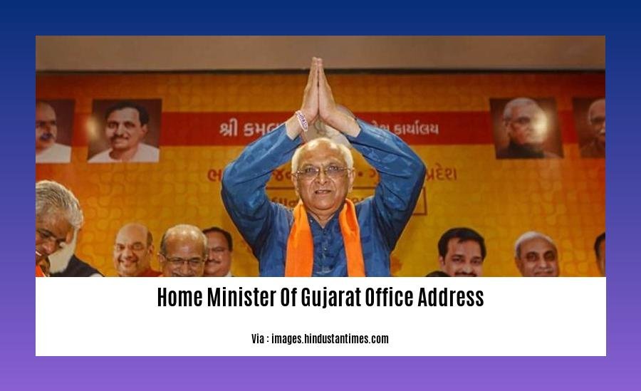 home minister of Gujarat office address