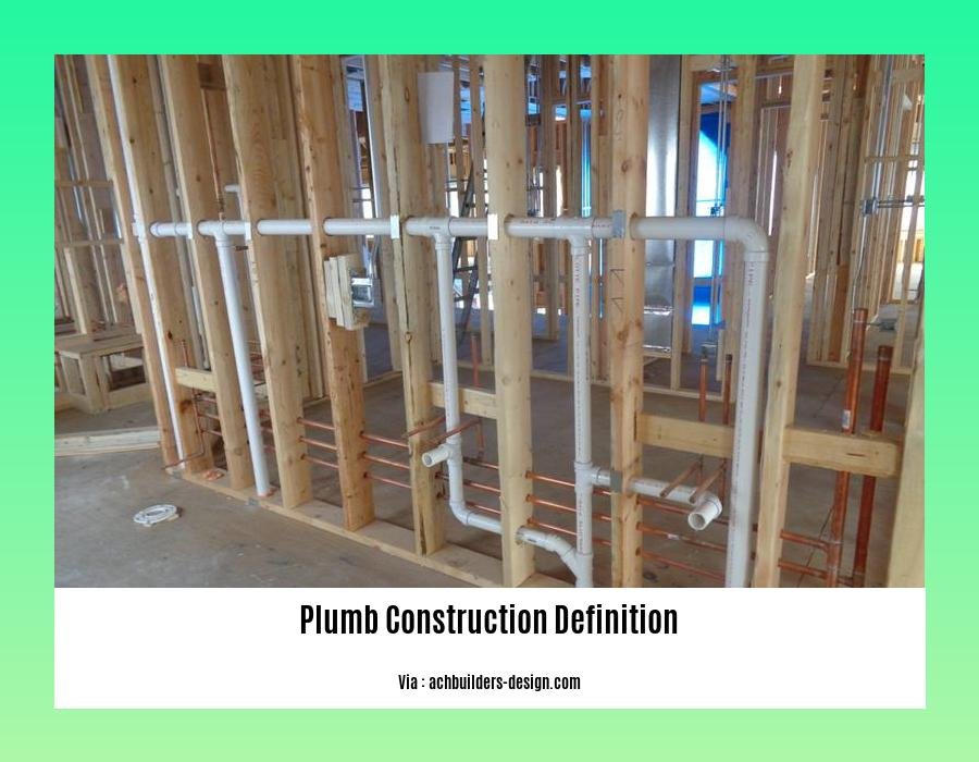 plumb construction definition