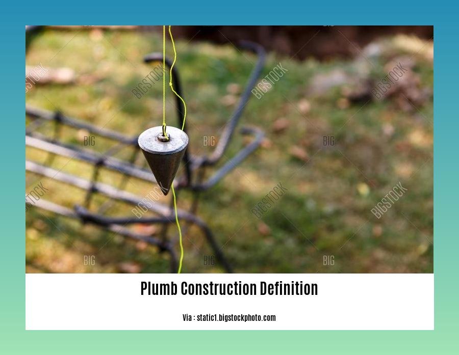 plumb construction definition