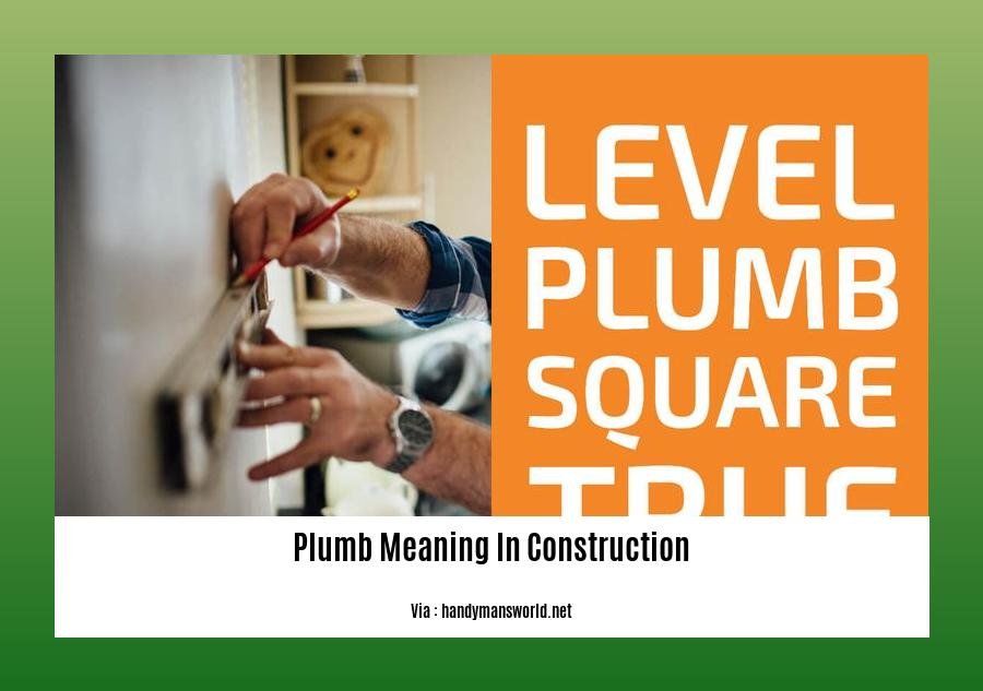 plumb meaning in construction