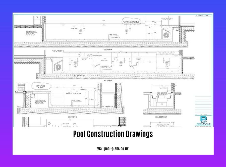 pool construction drawings