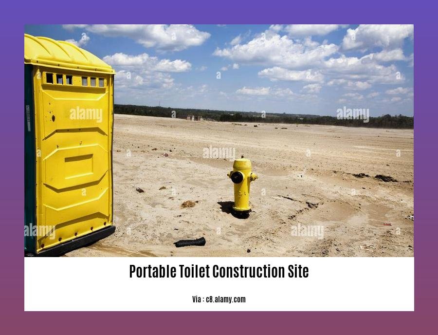 portable toilet construction site