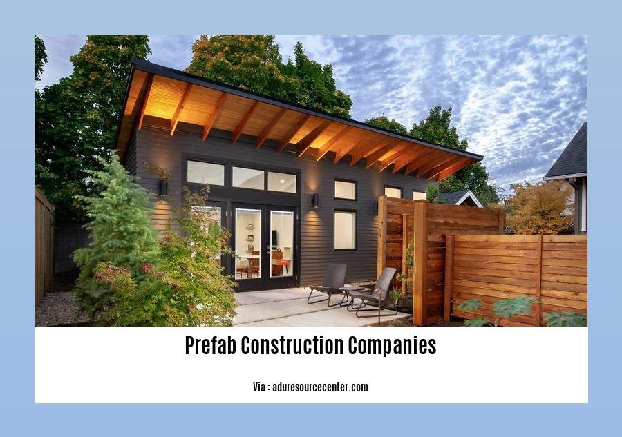 prefab construction companies