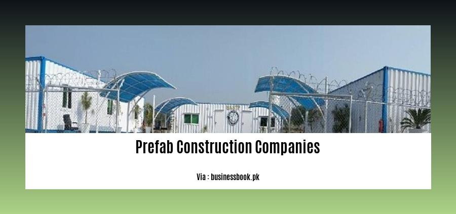 prefab construction companies