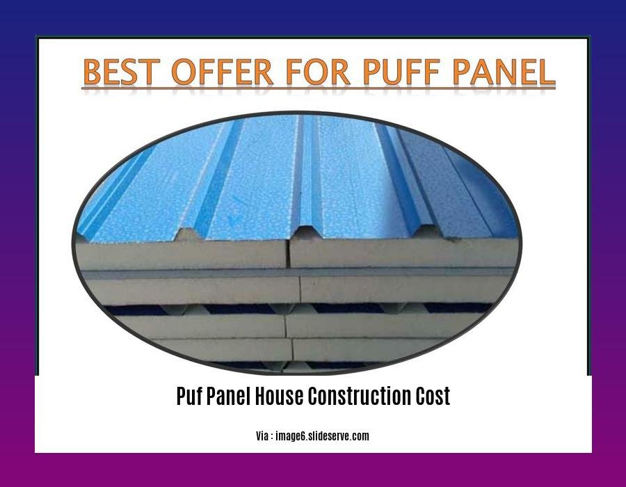 puf panel house construction cost