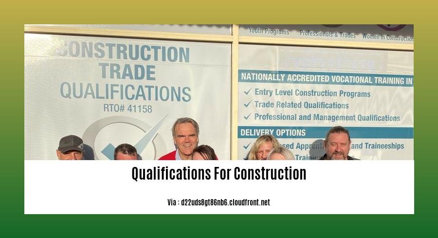 qualifications for construction