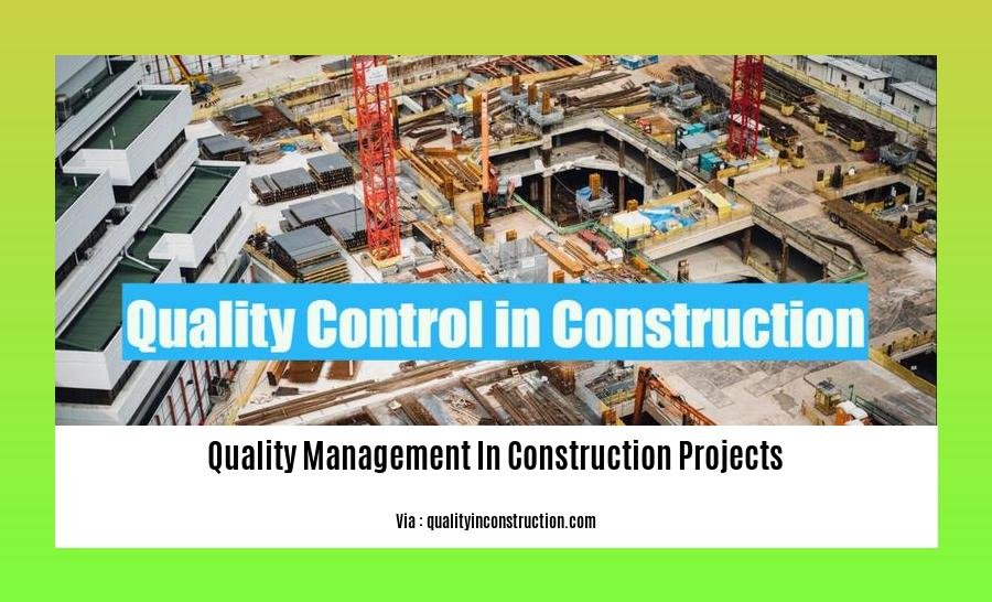 quality management in construction projects