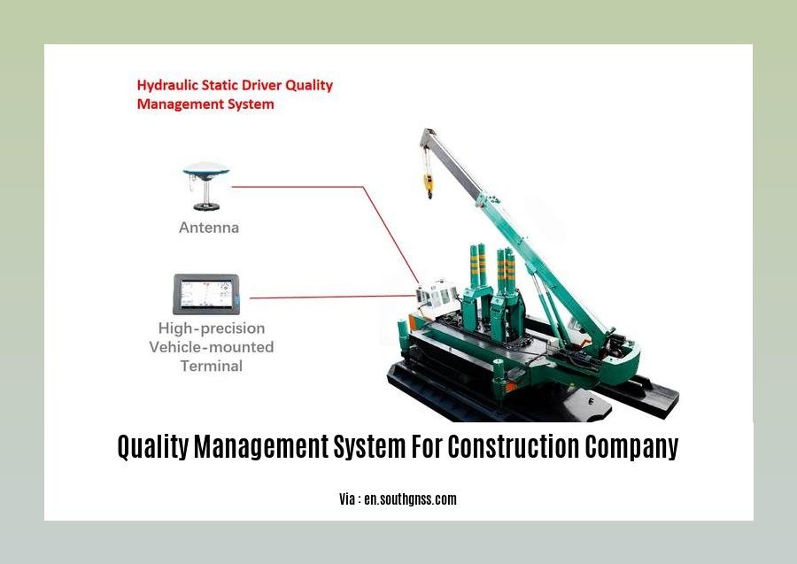 quality management system for construction company