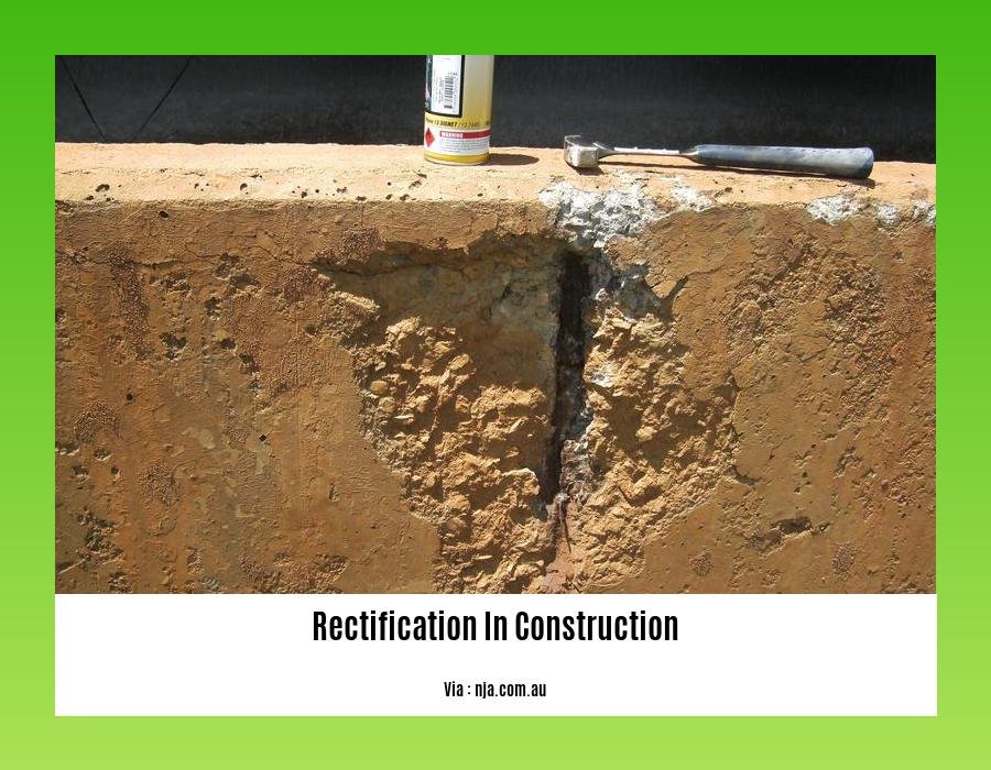 rectification in construction