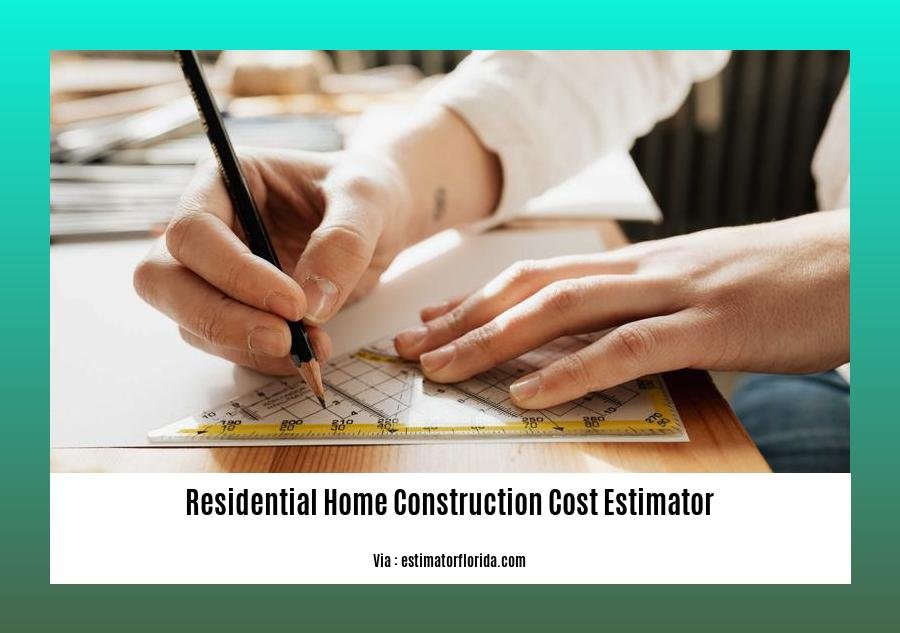 residential home construction cost estimator