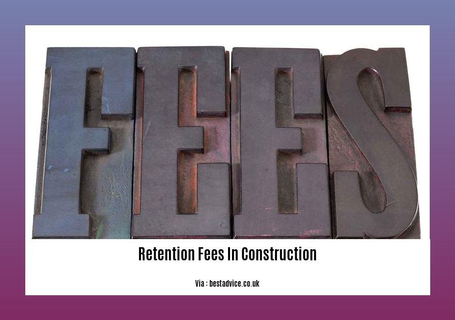 retention fees in construction
