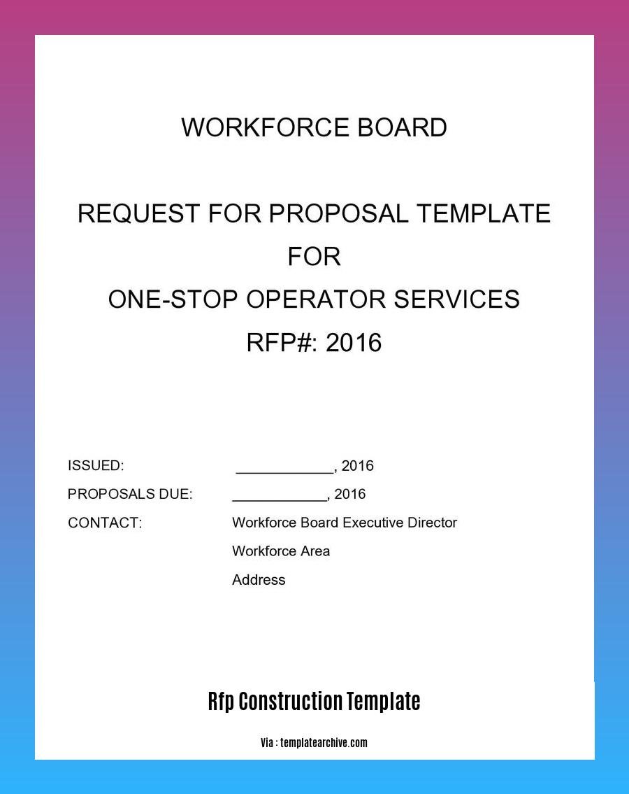 rfp construction template
